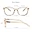 VisionGlobal Blue Light Blocking Glasses for Women/Men, Anti Eyestrain, Computer Reading, TV Glasses, Stylish Square Frame, Anti Glare