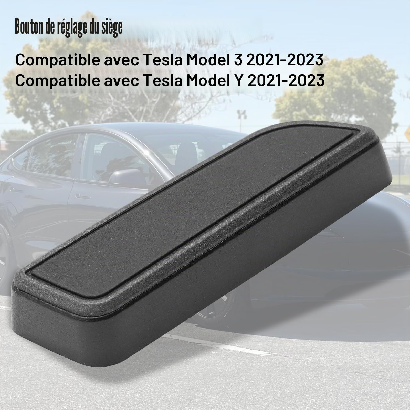 TTCR-II Compatible avec Bouton Réglage Siège Tesla Model 3/Y 2021-2024 | 1098842-01-D Côté Passager Bouton Suivant Remplacement, pour Tesla Model 3/Y Bouton Coussin Siège Côté - Droit