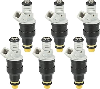 Unifizz Fuel Injector No.E59E-9F593-A1A/E67E-9F593-B1B for Ford F-150 1987-1990 4.9L Bronco 4.9L Gray 6 Pcs