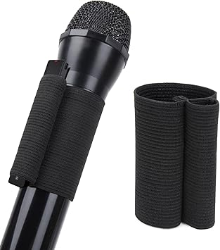 YOUSHARES Handheld Microphone Elastic Sleeve - Attach TX660/TX650 and Handheld Mic Shure SM58, Behringer XM8500 for Clearer Audio for Weddings,Toasts,Interviews and DJ Hosting