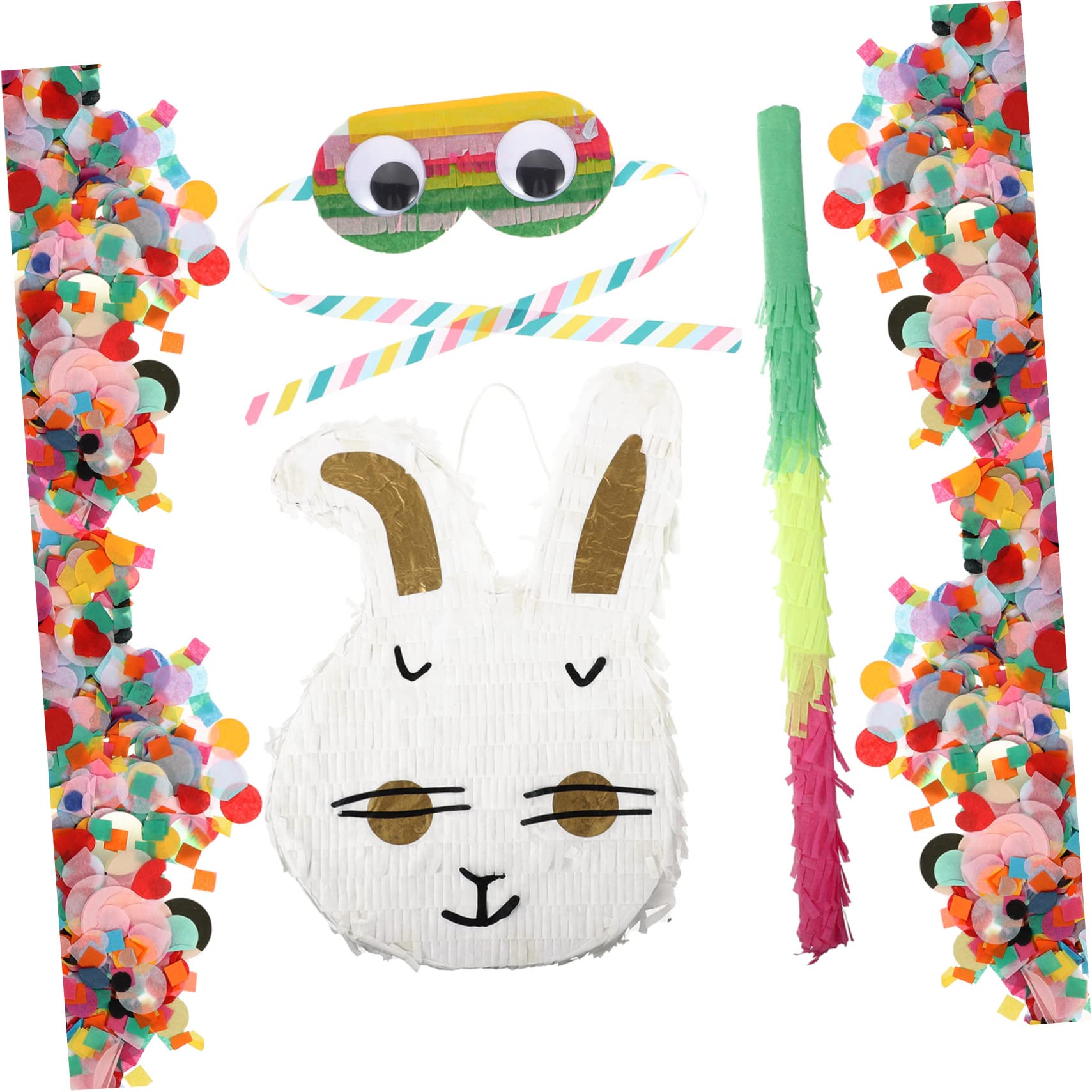 1set Pentolaccia Colorata Per Ragazzo Ragazza Completo Di Maschera e Per Feste Di Compleanno Pasqua e Giochi Di Carnevale Decorazioni Per Eventi Divertenti