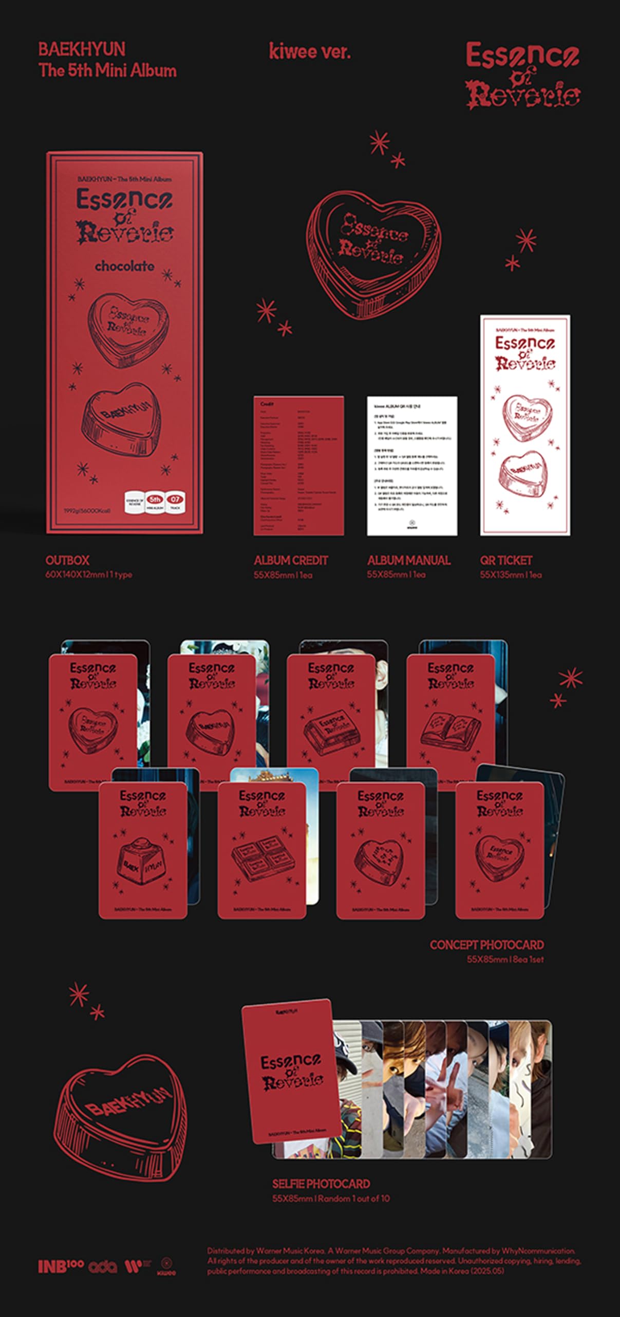 Amazon.com: Baekhyun Essence of Reverie 5th Mini Album