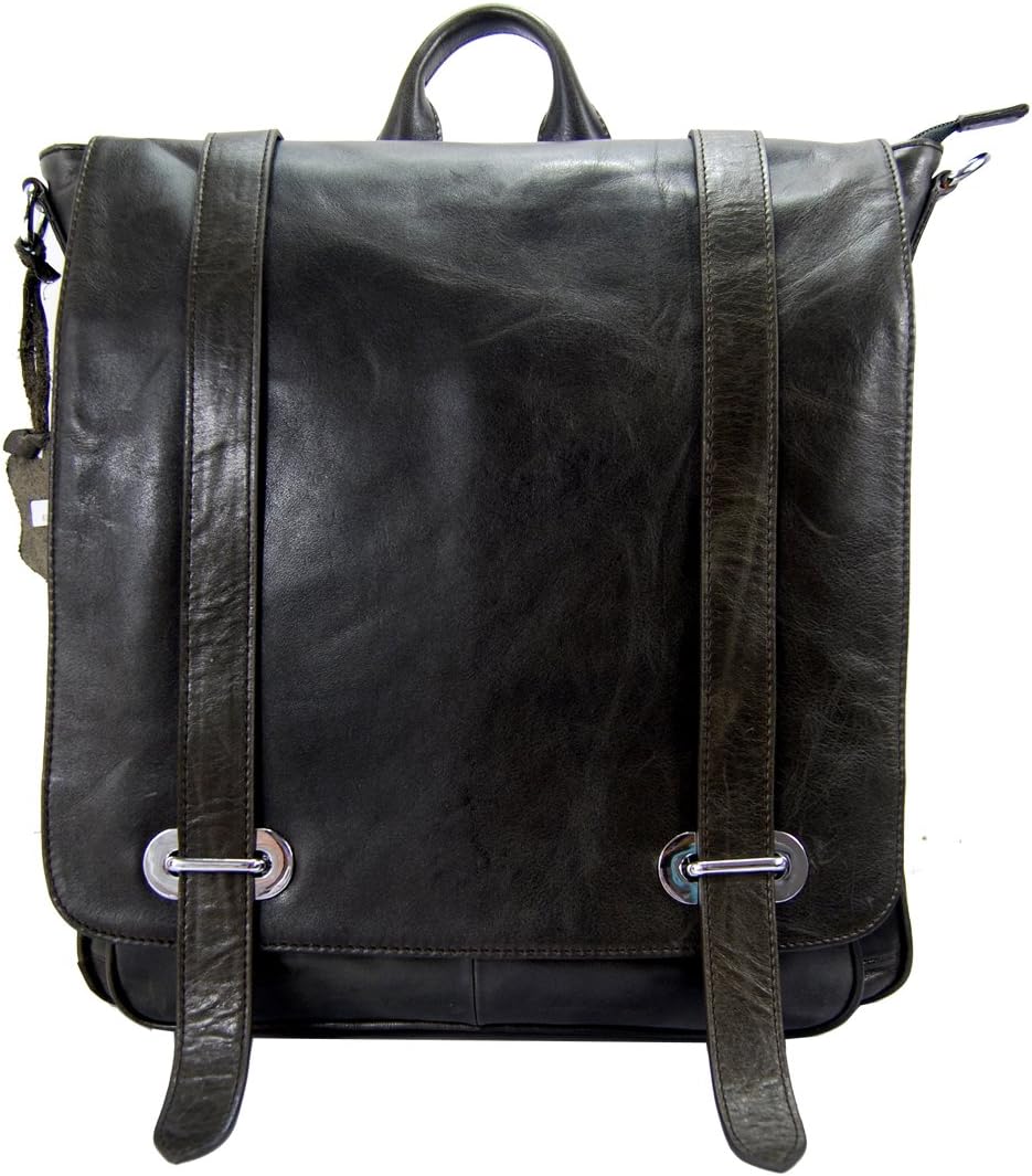 13.78 Inch Leather Laptop Messenger Briefcase Satchel Bag Backpack