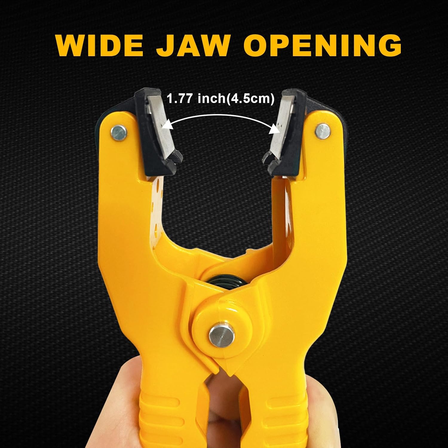 HVAC Temperature Clamp with Banana Plug Adapter, K-Type Thermocouple Clamp Pipe Temperature Clamp for HVAC/Multimeter, Temperature Sensor Probes Measures -40~392℉(-40~200℃)