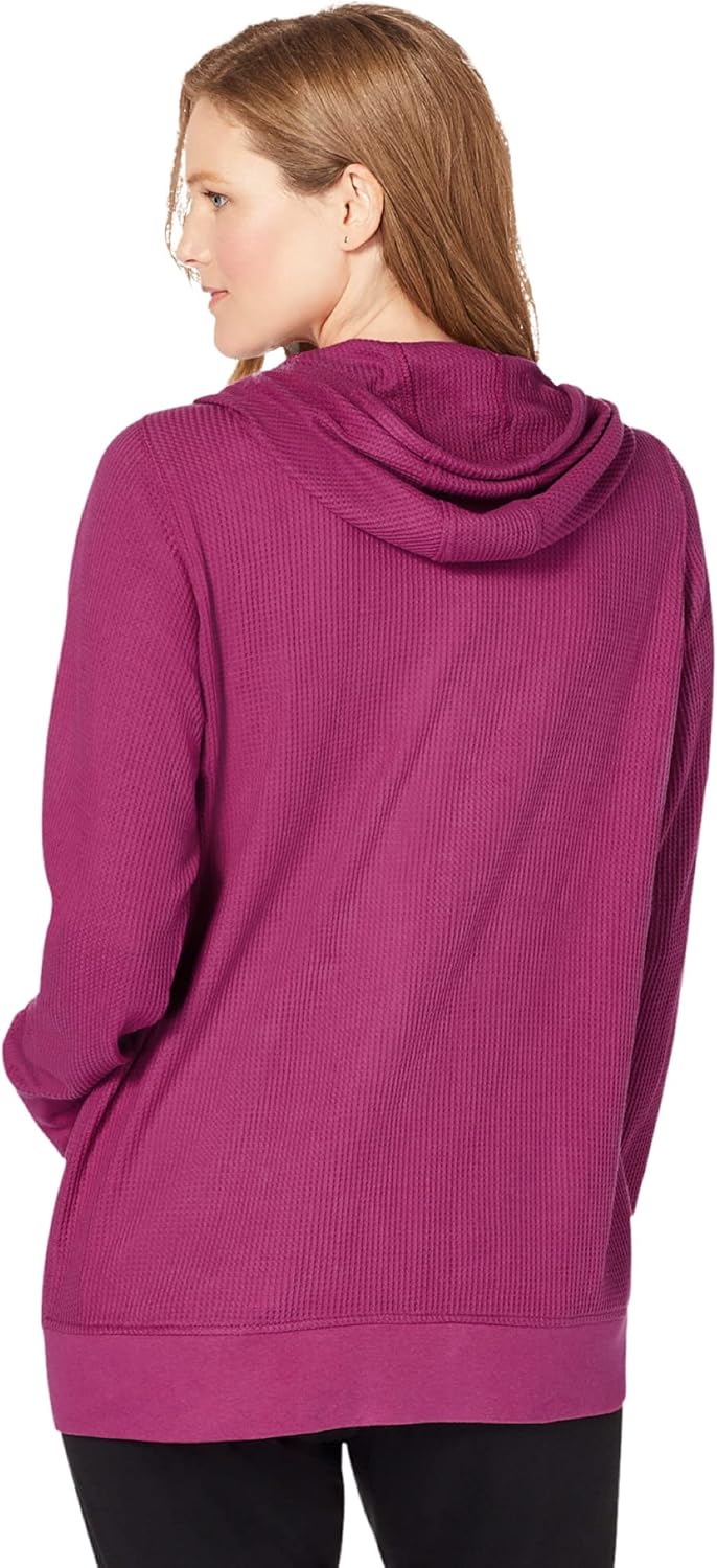 Woman Within Women's Plus Size Waffle-Knit Fleece Thermal Waffle Jacket at  Women's Coats Shop