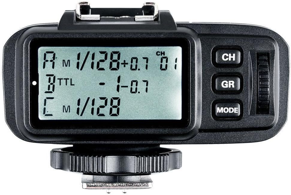Godox X1T-N Transmitter Top View with LCD and Controls