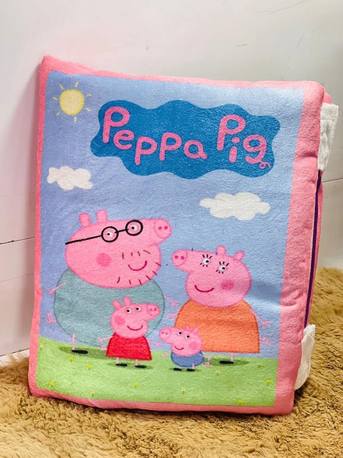 NISHOMES Cartoon Printed Learning Cushion Pillow Book For Kids 2 Languages ??To Learn-English And Hindi, Soft Fabric Cloth Books, Developmental Books For Kids Boys And Baby Girls,1 Count,Pink (B0CPD373PT) Amazon Price History, Amazon Price Tracker