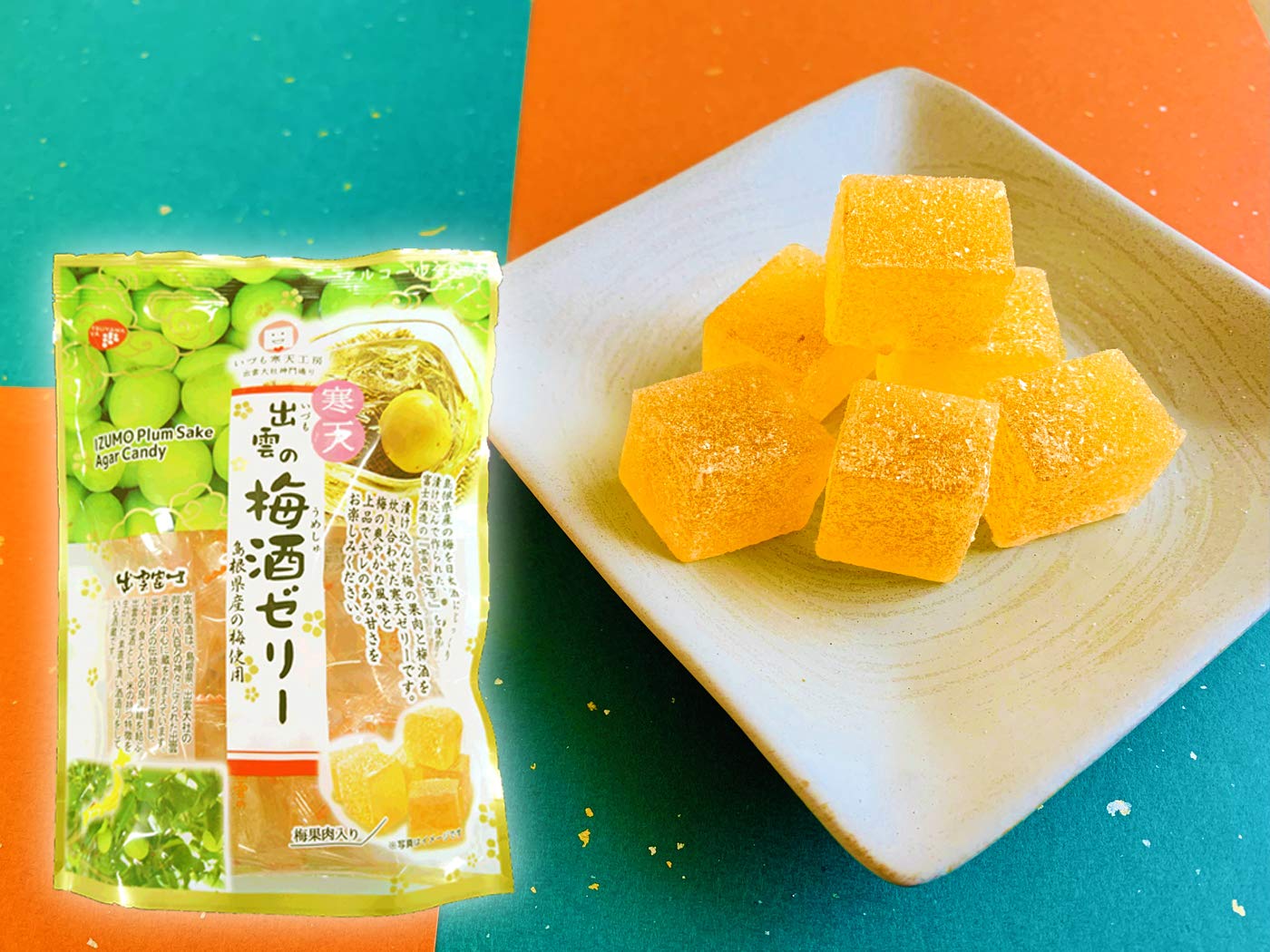 Amazon | 津山屋製菓 出雲の梅酒ゼリー 130g | いづも寒天工房 | どら