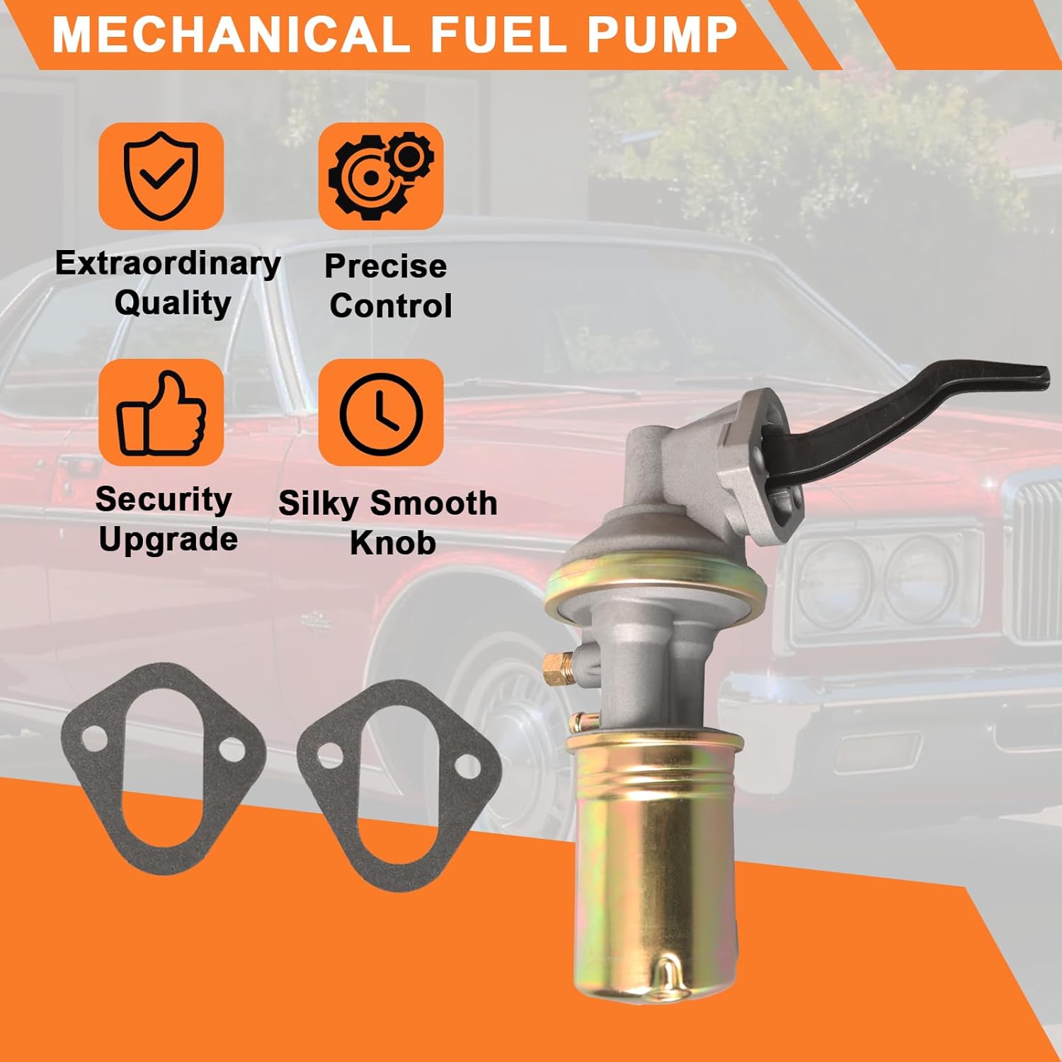 M4008 Mechanical Fuel Pump Automotive Replacement Compatible with Ford, Mercury Models