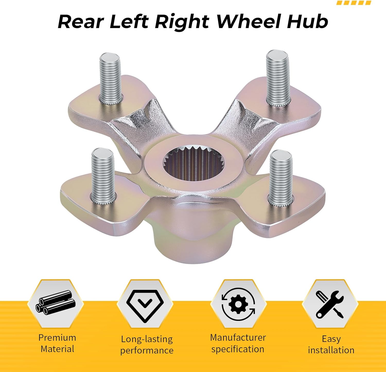 M MATI Rear Left Right Wheel Hub for Suzuki QuadSport 400 LT-Z400 2009-2014 QuadRacer 450 LT-R450 2006-2009 64110-45G01