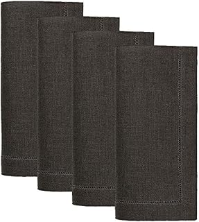 Sferra Festival 100% Linen Hemstitched Dinner Napkins - Iron
