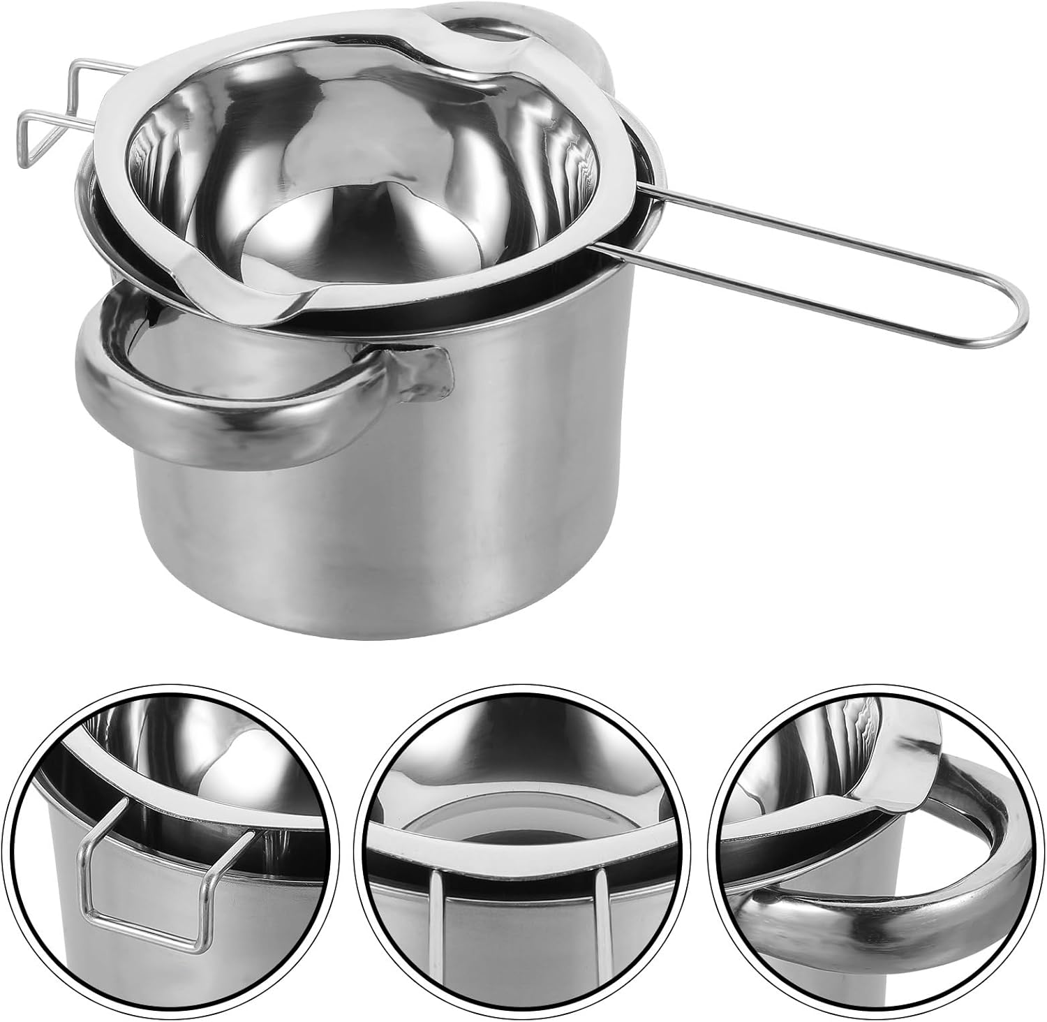 Stainless Steel Double Boiler Pot Melting Bowl Chocolate Melting Pot Cheese Double Layer Water Heating Stainless Steel Butter Boiler