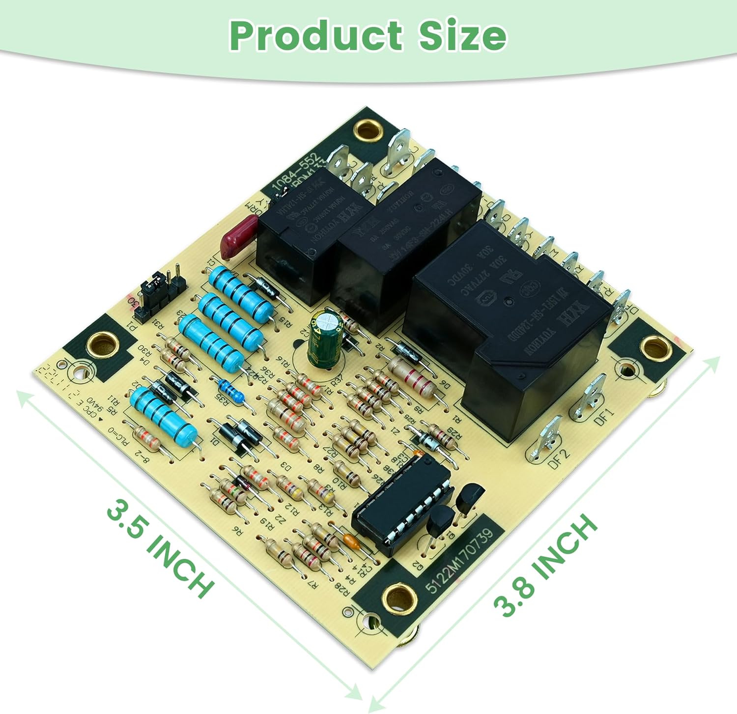 Upgrade PCBDM133S Defrost Control Board 1084-552 Replacement for Goodman and Amana Furnaces and Heat Pumps Replaces PCBDM133, PCBDM160S, PCBDM160 HVAC Control Board