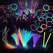 Shimmers Party 8" Glow Sticks – Pack of 50 Neon Light Up Sticks, Glow in the Dark, Easy to Activate, Long-Lasting Glow for Kids & Adults, Perfect for Parties, Concerts, Night Events & Celebrations
