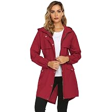 Avoogue Rain Coats for Women Lightweight Hooded Waterproof Active Outdoor Rain Jacket