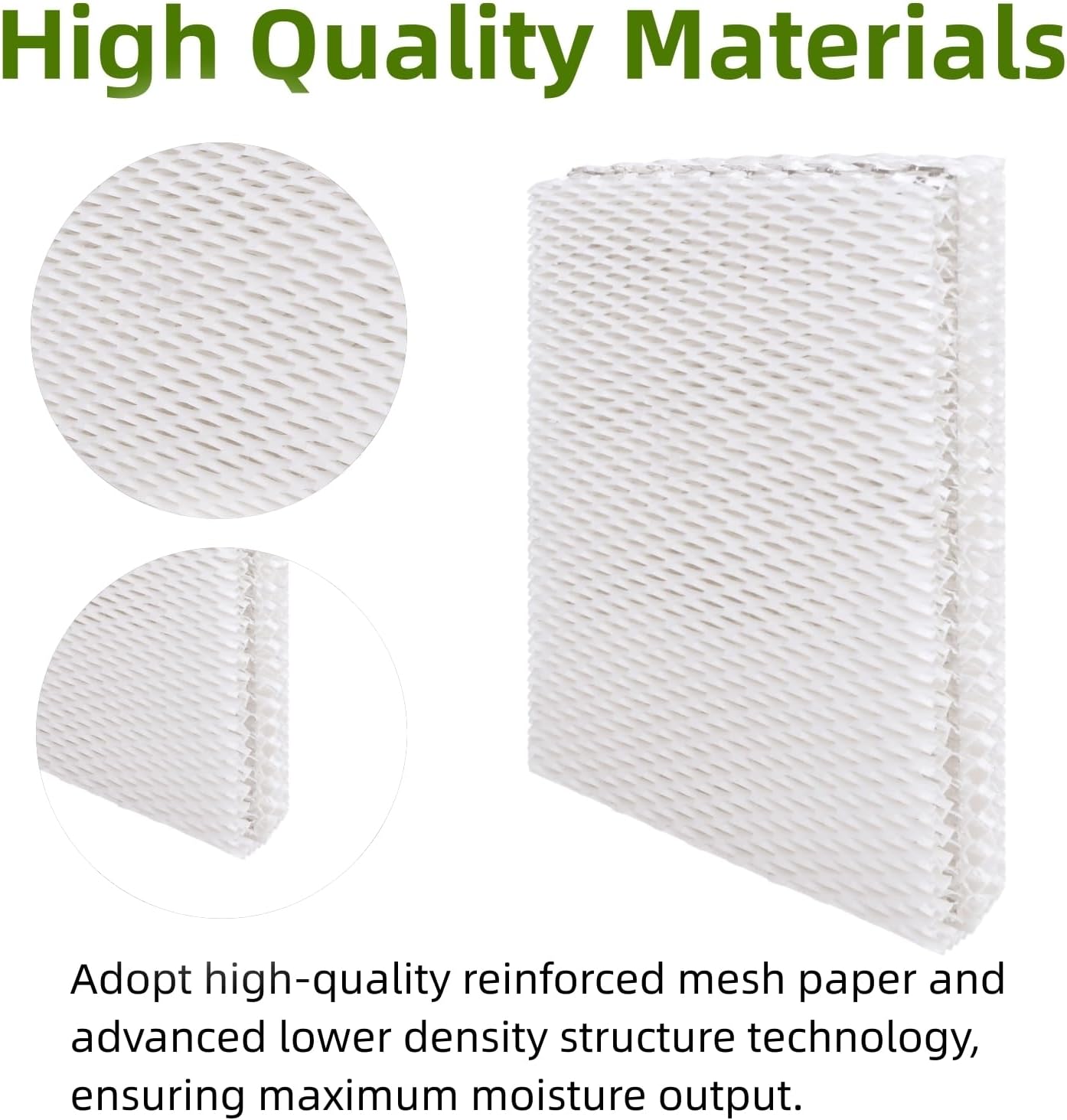 4 Pack MD1-0034 Replacement Humidifier Wick Filters Compatible with Vornado Evaporative EV100 EV200 EVDC300 EVDC500 EVDC505 Evap40 Evap2 Humidifiers