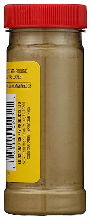 Louisiana Fish Fry Gumbo File 1.125oz (Pack of 1) - Authentic Louisiana-Style Gumbo Thickener - Made From Dried Sassafras Leaves
