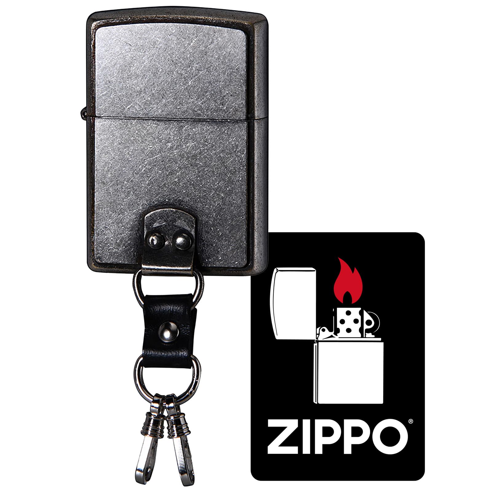 Amazon.co.jp: ジッポー(Zippo) ライター 防風 真鍮製 キーホルダー 