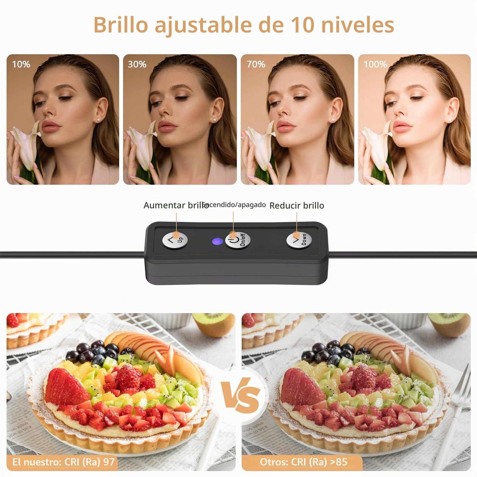 2 Pack Led Luz Video Varita Stick, Obeamiu 5600K Kit de iluminación de vídeo de fotografía con 160cm Soporte de Trípode para Estudio fotográfico/Video Fill Light/Retrato de colección/Live Streaming