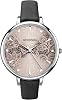 Sekonda Editions 37mm Ladies Silver Case Watch Grey Lace Patterned Dial Three Hand Analogue Quartz with PU strap