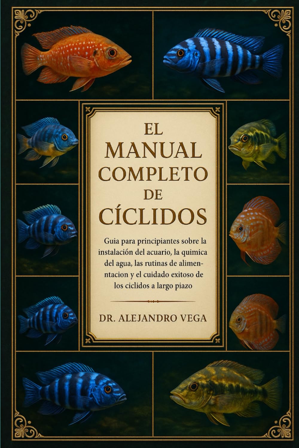 EL MANUAL COMPLETO DE CÍCLIDOS: Guía para principiantes sobre la instalación del acuario, la química del agua, las rutinas de alimentación y el cuidado exitoso de los cíclidos a largo plazo