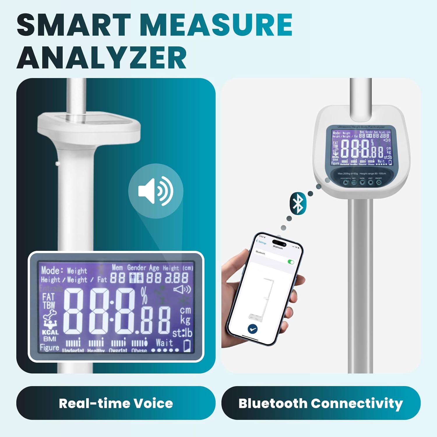 Digital Medical Scale for Body Weight - Multifunctional Smart Scale for Professional Doctor's Office image 4 of 8 B0DB23MQ3Z