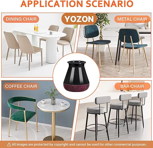 Miniatura 39 de Protectores de fieltro para patas de silla, cuadrados, transparentes, pisos de madera dura, silicona, antideslizante, reduce el ruido, tamaño 1-1/8