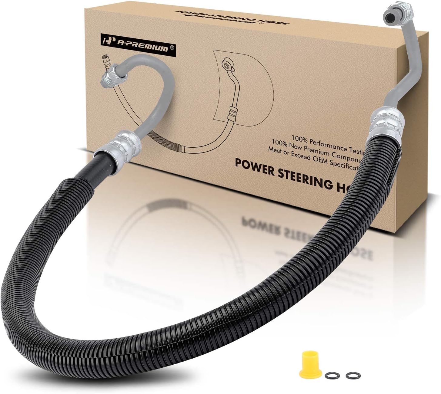 A-Premium Power Steering Pressure Hose Line Assembly Compatible with Dodge Dakota Durango 2000 2001 2002 2003 3.9L 5.2L 5.9L 4WD