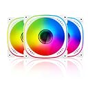 Ant Esports Spectraflow 120mm 3 IN 1 ARGB Case Fan Kit - White, Infinity Mirror Design, PWM Control, 1800 RPM, 45 CFM Airflow gallery image