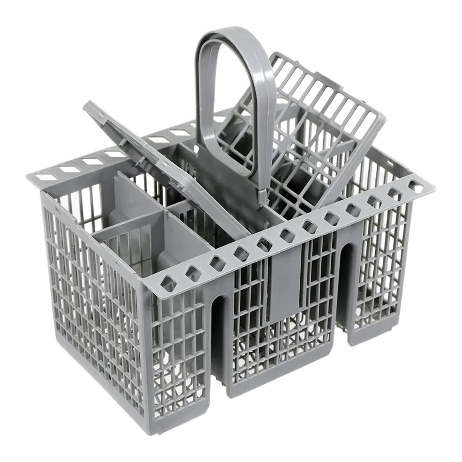 KCEDEYBOK 1PCS Multifunctional Dishwasher Cutlery Basket, Knife And Fork Storage Holder, Replacement Parts, Compatible With Hotpoint, Fits C00257140