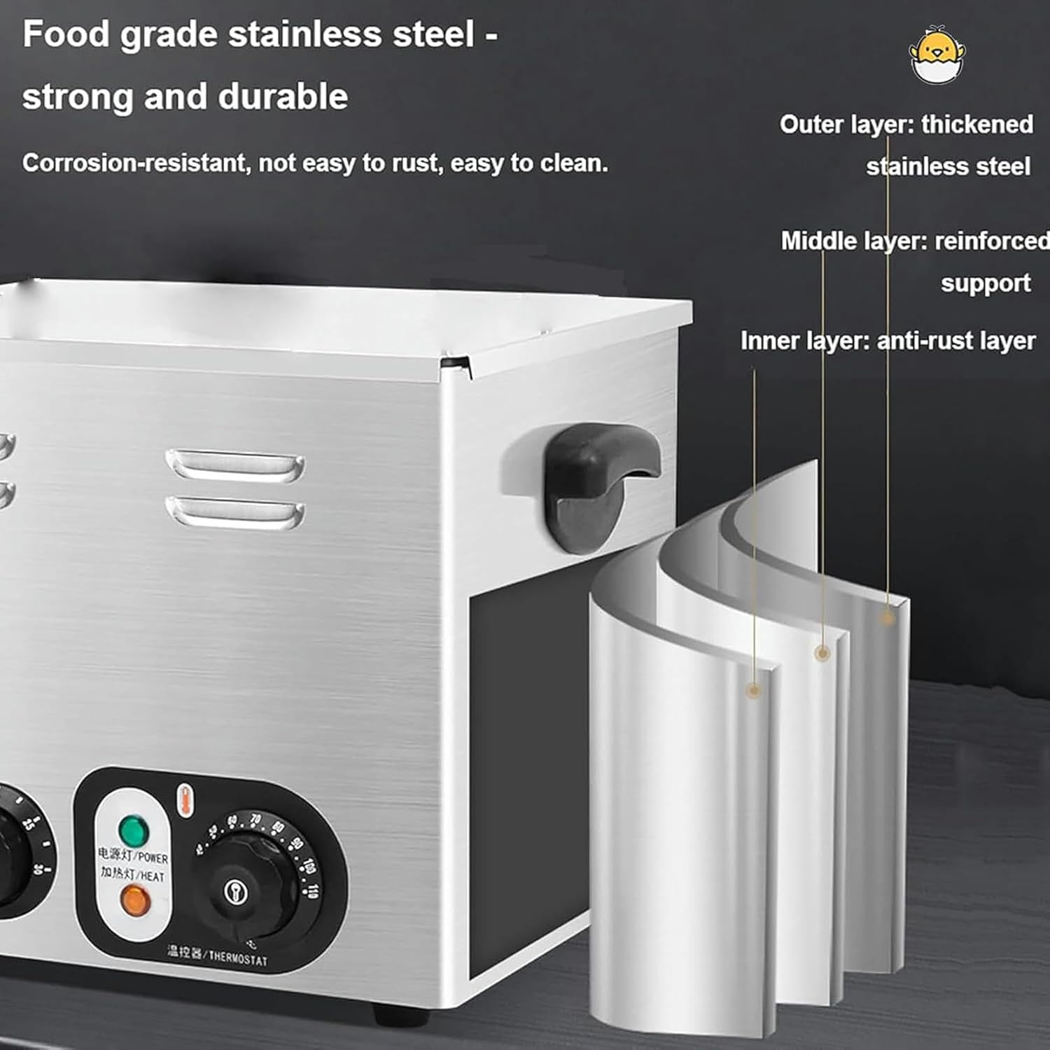 Egg Boiler, Constant Temperature Hot Spring Egg Boiler, Large Capacity Egg Boiler Egg Steamer, for Commercial Use~/