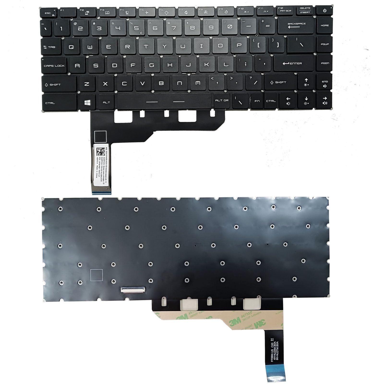 Amazon.com: SUNMALL RGB Backlit Replacement Keyboard Compatible