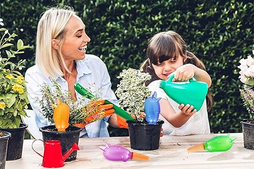 Miniatura 5 de Estacas de riego para plantas con sistema de riego automático, para plantas de riego por goteo, de riego automático, estacas de terracota para