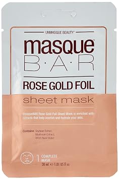 Masque Bar Rose Gold Foil Sheet Mask - 1.01 Fluid Ounce