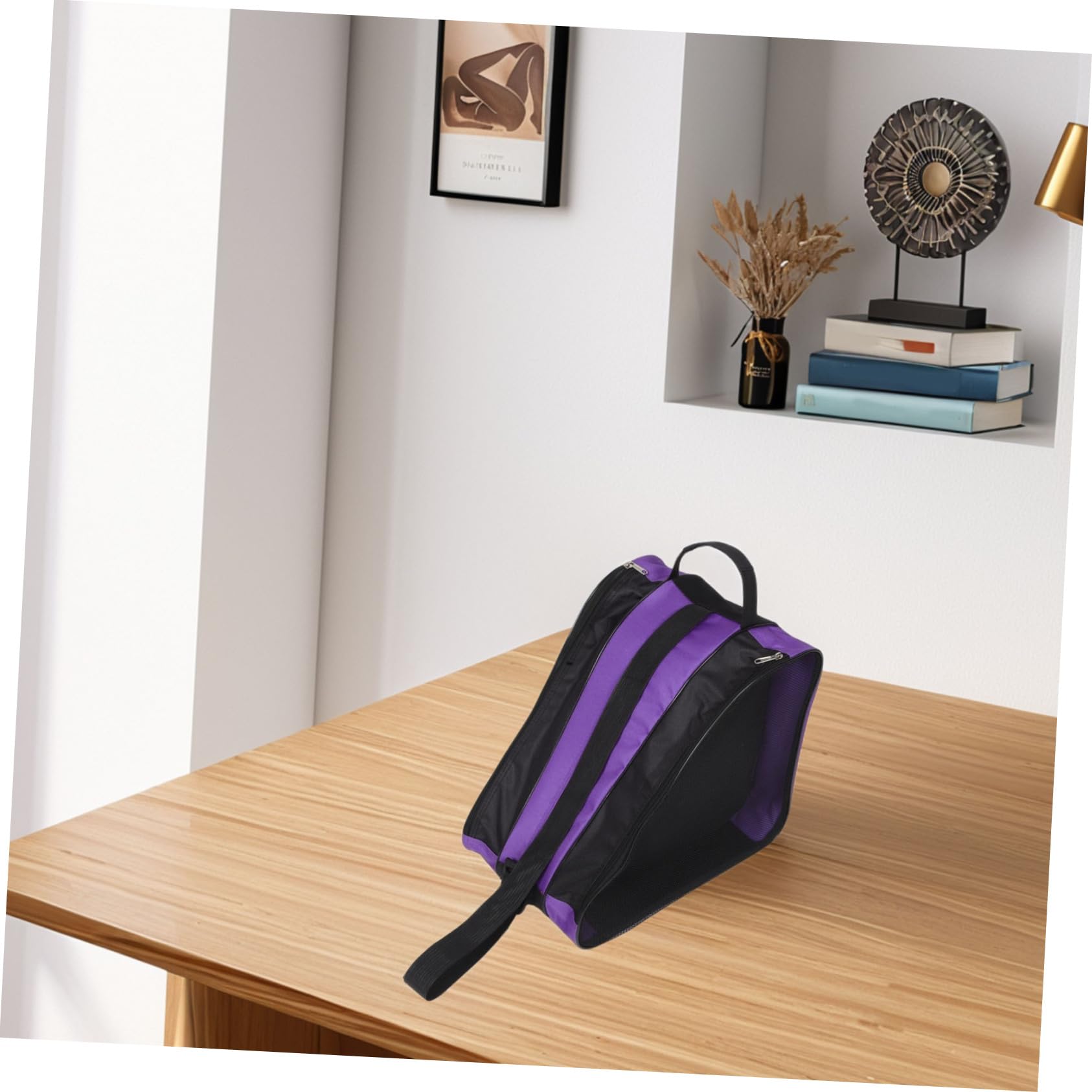 Abaodam Borsa per Pattini a Rotelle 2 Pezzi, Organizer Capiente | Tessuto Oxford, Design Multistrato, Tracolla Regolabile, Uso Outdoor per Scarpe e Stivali Antipioggia