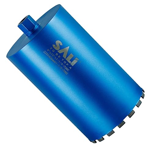 Miniatura 27 de SALI Brocas de núcleo de diamante húmedo 3-1/2"/92mm de diámetro, broca de núcleo de hormigón de 15"/380mm de profundidad de perforación, broca de