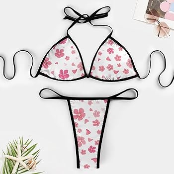 Amazon.co.jp: [BJG] ビキニセット Tバック レディース 桜柄