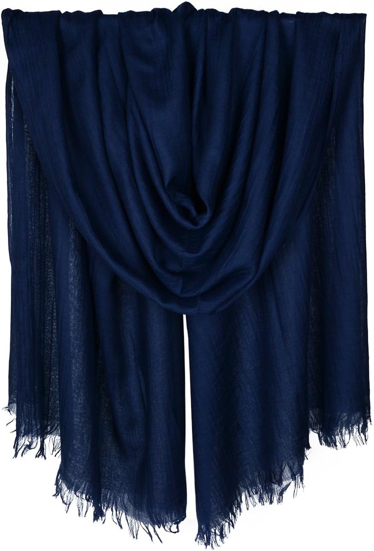 IristideIristide Women Summer Scarfs Large Long Lightweight Linen Beach Gauze Shawl Wrap 7543