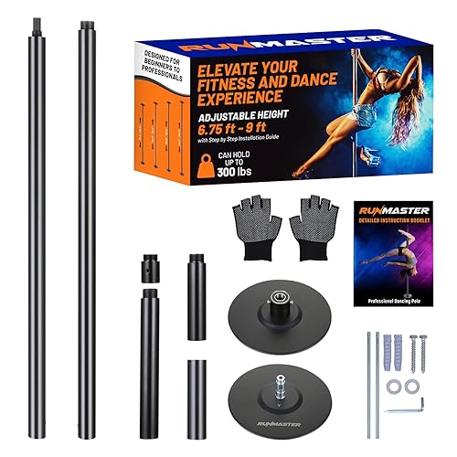 Premium Pole Spinning Static Dance Pole Kit | Portable &