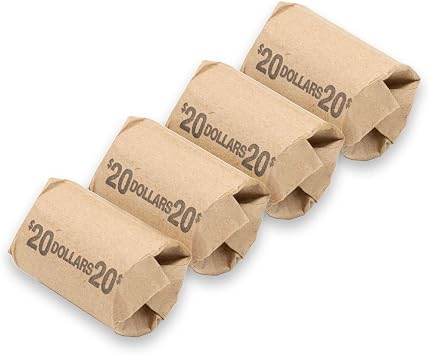 Eisenhower Dollar Flat Coin Wrappers, Solid, Bundle of 100