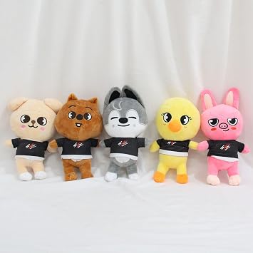 RHEETADA 8 PCS Skzoo Plushies Toys Set 8 Inches Cute Stuffed Animals Toy SKZ for Fans Boys and Girls