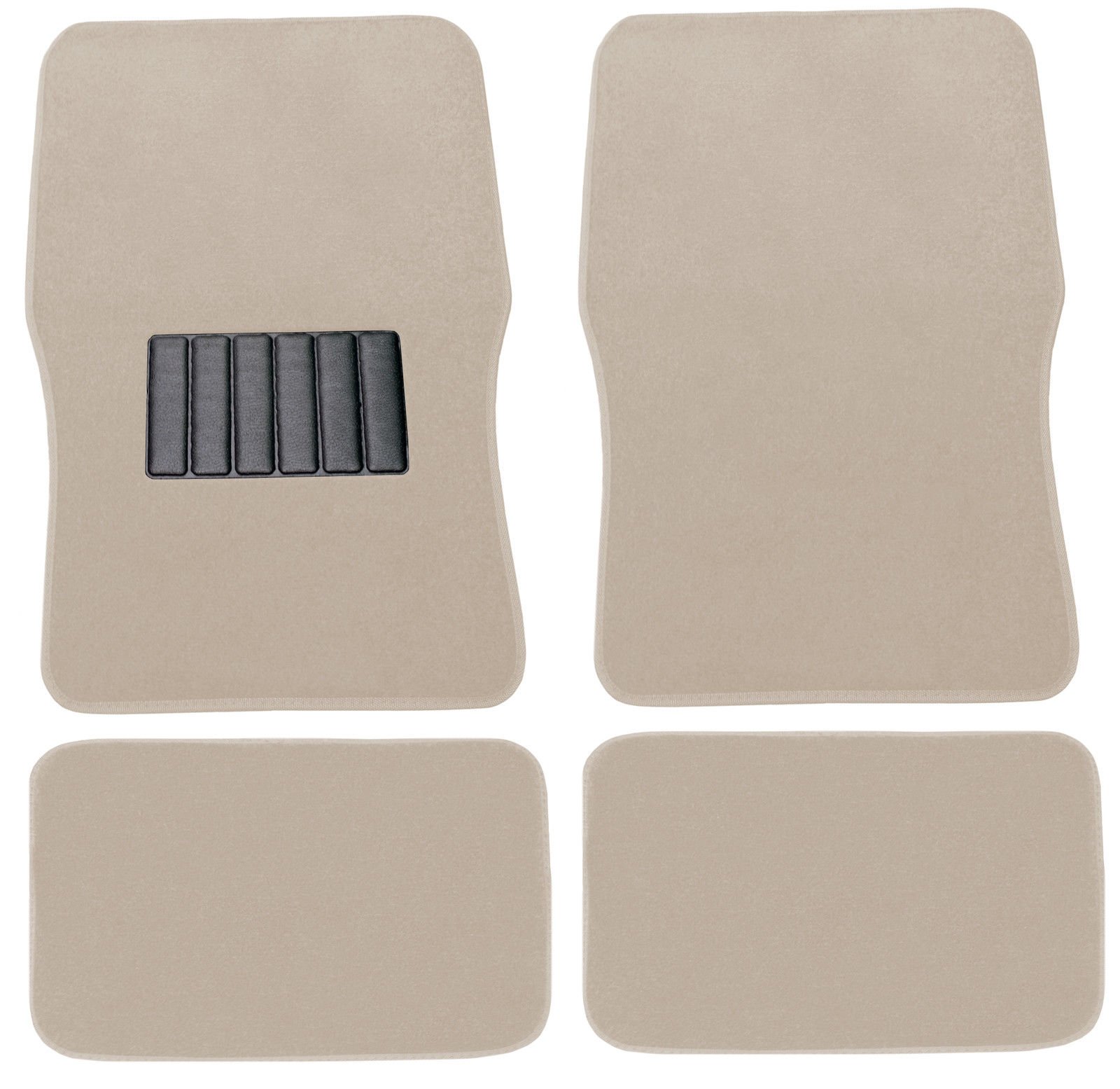 Premium Car Floor Mats Carpet Solid Cream 4pc Front Rear for Volkswagen VW Beetle