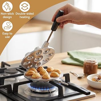 Walnut Cookie Molds Maker, 9 Nuts Walnut Cookie Maker Oreshki Molds Maker Oreshki Cookie Molds Walnut Cookie Form Oreshki Maker Oreshnitsa Maker for Home