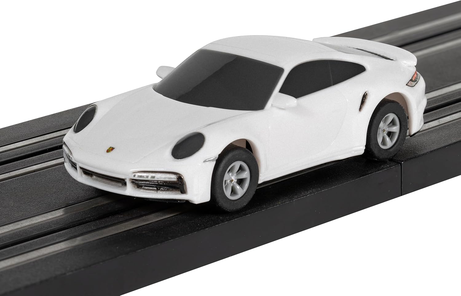 Scalextric Micro Porsche 992 Turbo White 1:64 Slot Race Car G2214,Light Lilac