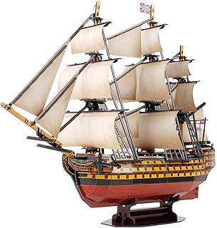 ZHBH Puzzles 3D en Trois Dimensions, Puzzle de modèle de Navire de la Victoire Royale et Jouets créatifs, Cadeaux de Jouets artisanaux Faits à la Main pour Enfants, Adolescents et Adultes