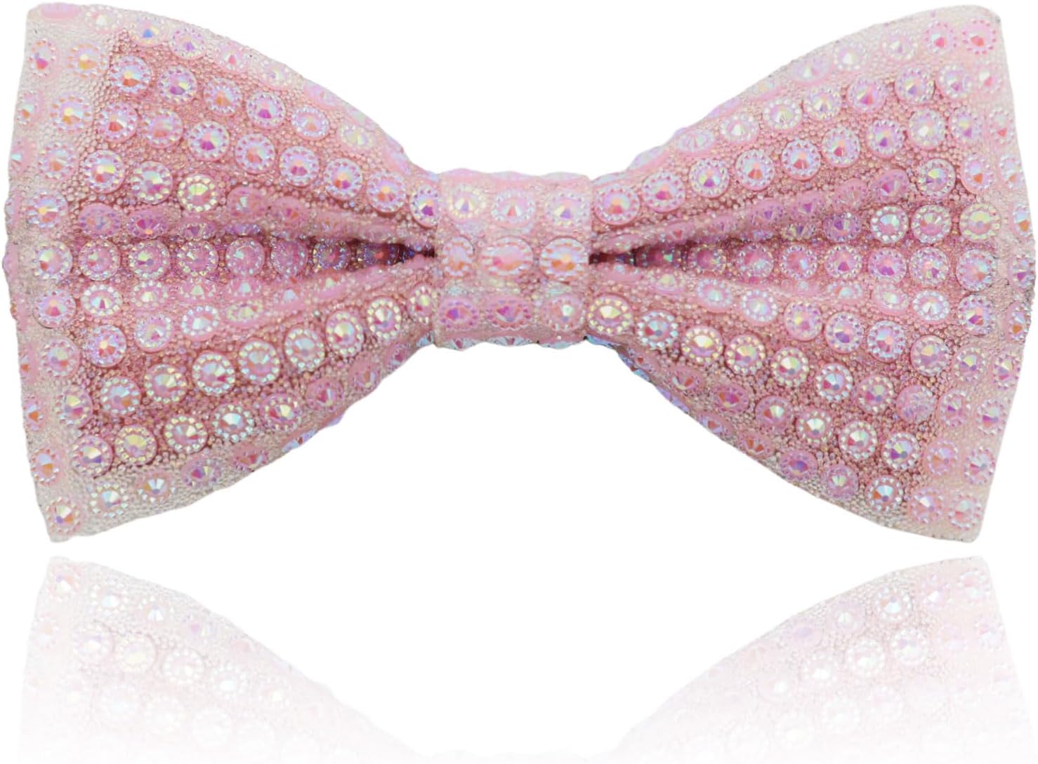 Rhinestone Bow Ties for Men, Pre-Tied Adjustable Mens Bowties Sequin Men's Bow Tie for Tuxedo Wedding Prom Party