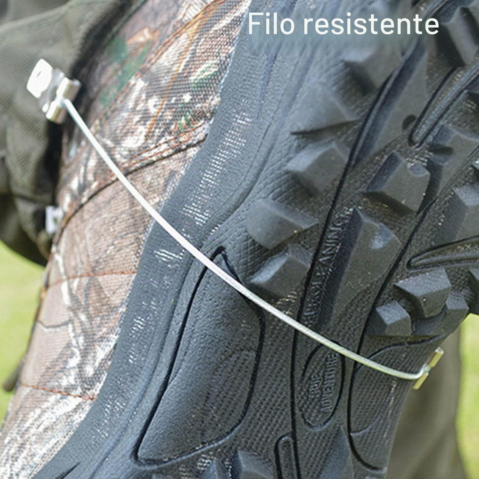 Emoshayoga Ghette da serpente , leggings da allenamento in poliestere impermeabile regolabile auto fibbia forte adesione per alpinismo
