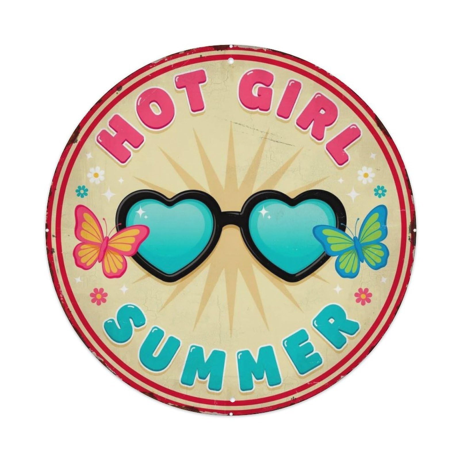 Hot Girl Summer Y2K Metal Tin Sign Plaque