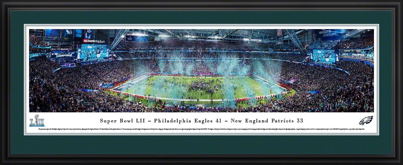 Super Bowl 2018 Champions, Philadelphia Eagles - NFL Panoramic Poster and Wall Décor by Blakeway Panoramas