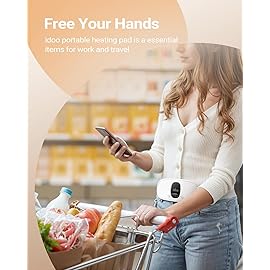 iDOO Portable Heating Pad for Period Cramps, FSA Eligible Item, Gifts for Girlfriend Mom Wife Women, Back Belly Heat Pad for Menstrual Pain Relief, Waist Belt Device with 3 Heat Levels 3 Massage Modes